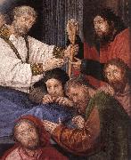 GOES, Hugo van der The Death of the Virgin (detail) oil painting picture wholesale